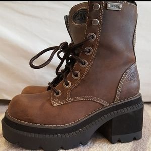 ISO 90's Candies chunky heel boots sz6